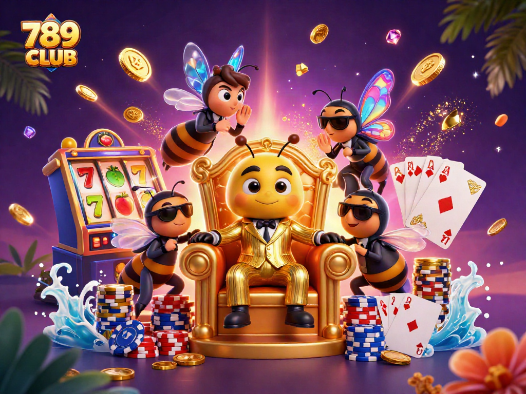 Join the excitement of 789CLUB's dynamic casino scene with thrilling slot machines and fortune symbols.