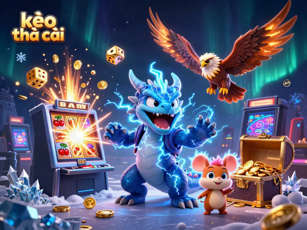 Watch thrilling plays with kèo nhà cái as a dynamic showcase of 3D casino elements bursts with energy.