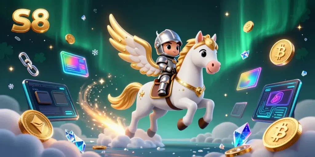 Join the thrilling S8 casino experience, where the celestial horse gallops through a world of crypto excitement.