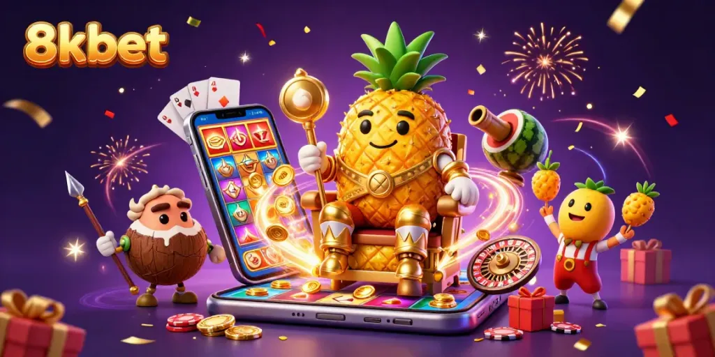 Experience exciting gameplay at 8xbet with vibrant slot games and joyful celebrations.