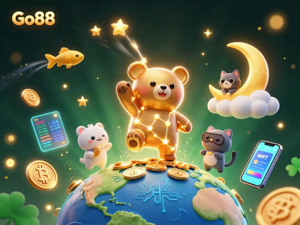 Engage with Go88's vibrant casino atmosphere filled with crypto and gaming elements.
