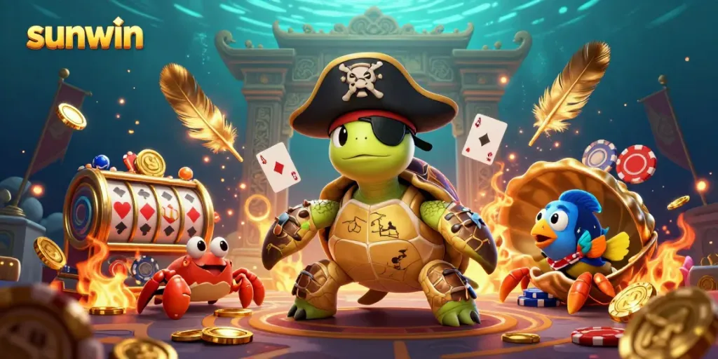 Engage with vibrant casino gameplay in sunwin’s animated underwater adventure featuring unique characters.