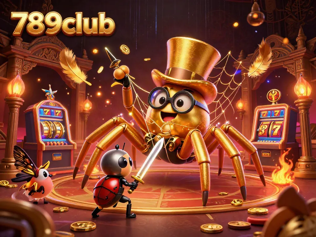 Experience thrilling gameplay with 789club's vibrant characters in a dynamic casino scene.