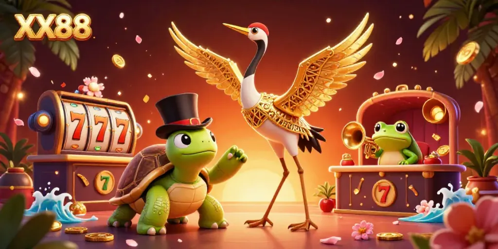 Engage with exciting slots and casino games at XX88 featuring vibrant characters and dynamic elements.