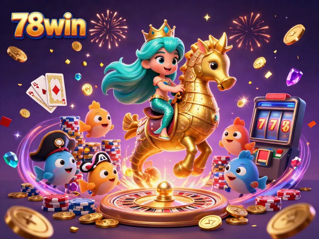 Experience thrilling gameplay with 78win's online casino offerings featuring vibrant characters and games.