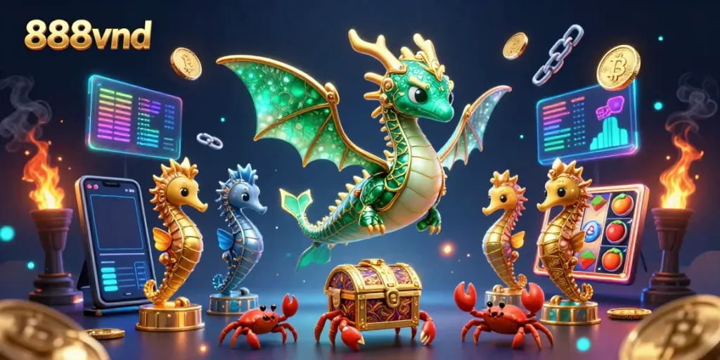 Experience exciting gameplay at 888vnd with vibrant characters and dynamic slot symbols for thrilling action.