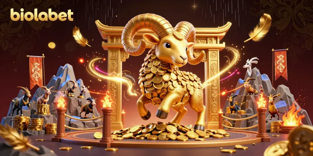 Engage in thrilling betting action at biolabet with spectacular golden ram and dynamic casino elements.