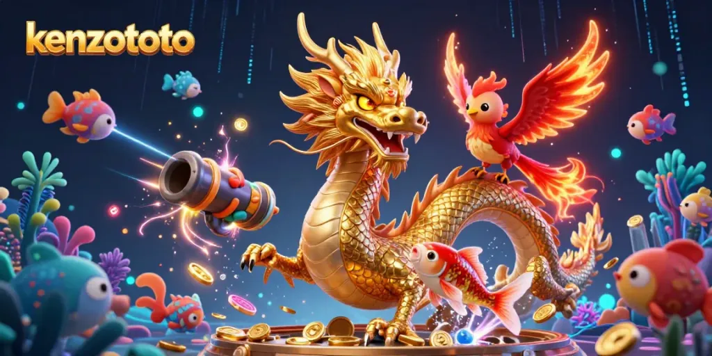 Engage in exciting fish shooting at kenzototo with vibrant underwater creatures and captivating game elements.