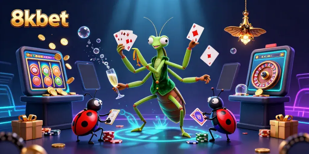 Enjoy the vibrant 8xbet casino scene with a mantis card sharp and ladybug pit boss.