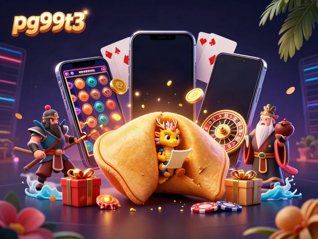 Engage with pg99t3 as you explore a vibrant casino world of slots, fortune cookies, and golden rewards.