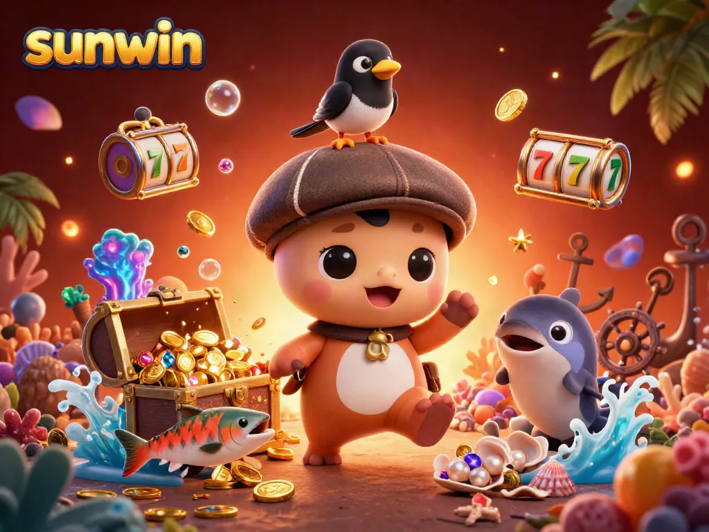 Engage with sunwin's vibrant casino atmosphere featuring adorable characters and exciting game elements.