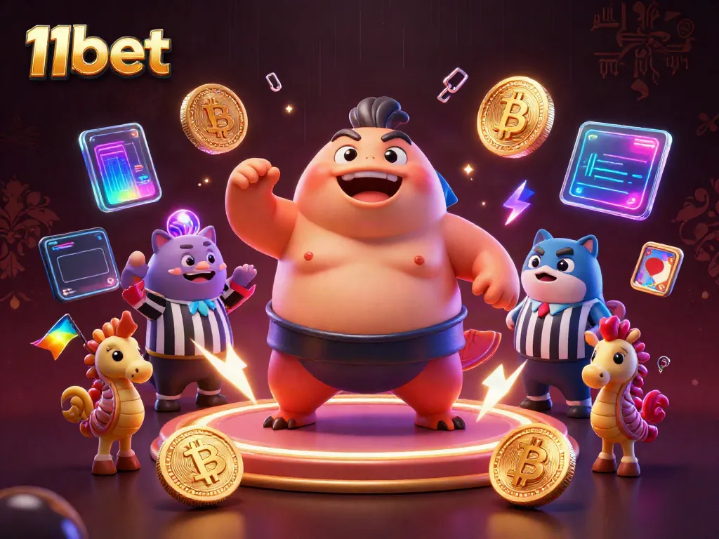 Experience the fun and thrill of 11bet with vibrant underwater characters and animated casino elements.
