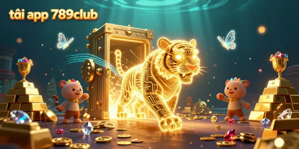 Engage with 789Club by downloading the vibrant 3D app illustration that highlights its digital casino landscape.