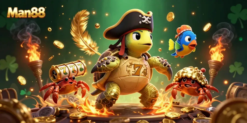 Experience thrilling gameplay at Man88 with dynamic slots and colorful casino elements.