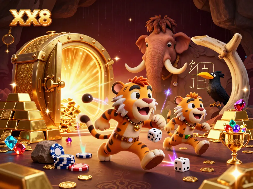 Engage players at XX8 in thrilling prehistoric casino adventures with vibrant treasures and rich details.