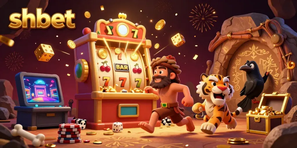 Experience the thrill of shbet with a lively 3D casino featuring unique characters and vibrant elements.