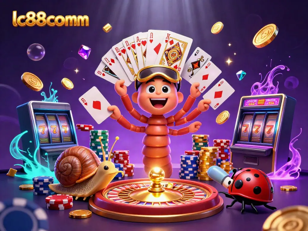 Experience exciting gaming at lc88comm with a whimsical dealer and magical casino elements.