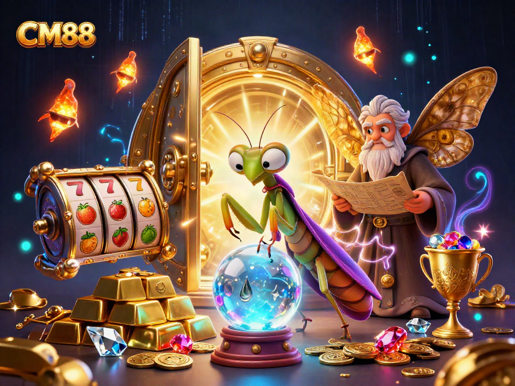 Experience the thrill of CM88 casino with a 3D fortune teller scene full of excitement and treasures.