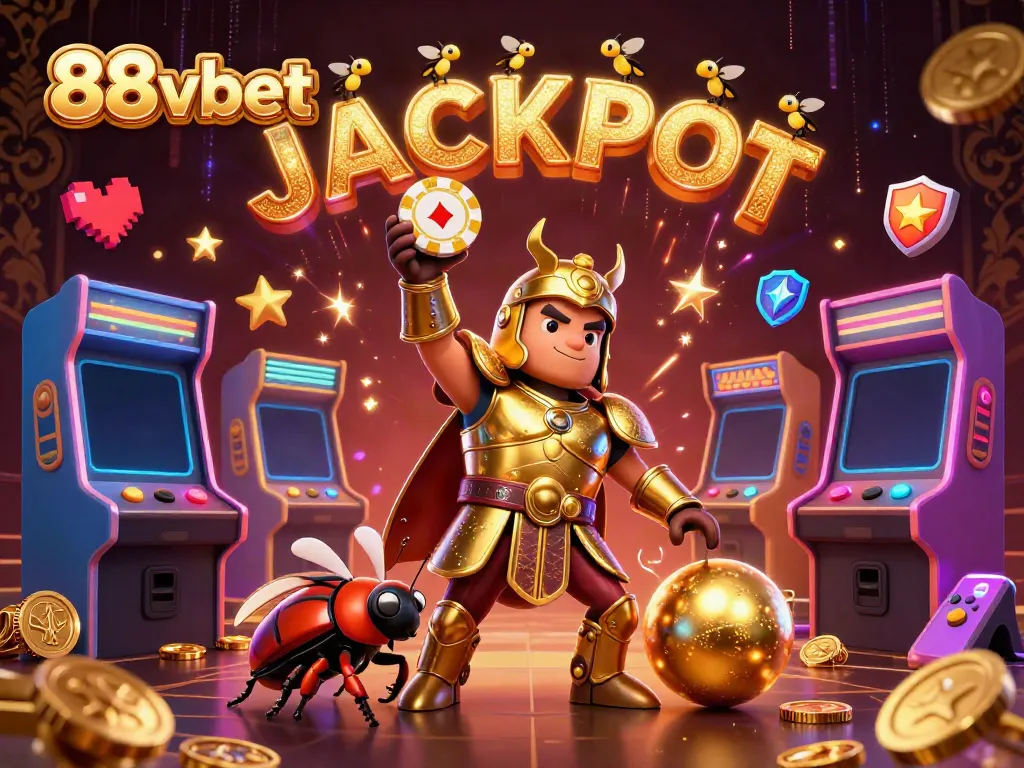 Engage with 88vbet in a vibrant, animated jackpot scene featuring dynamic gaming elements.