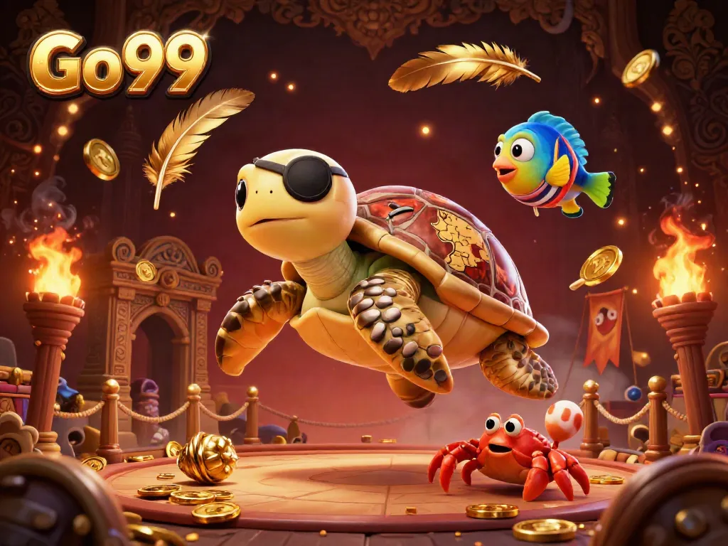 Experience thrilling moments with Go 99 in a vibrant 3D casino adventure full of treasures.
