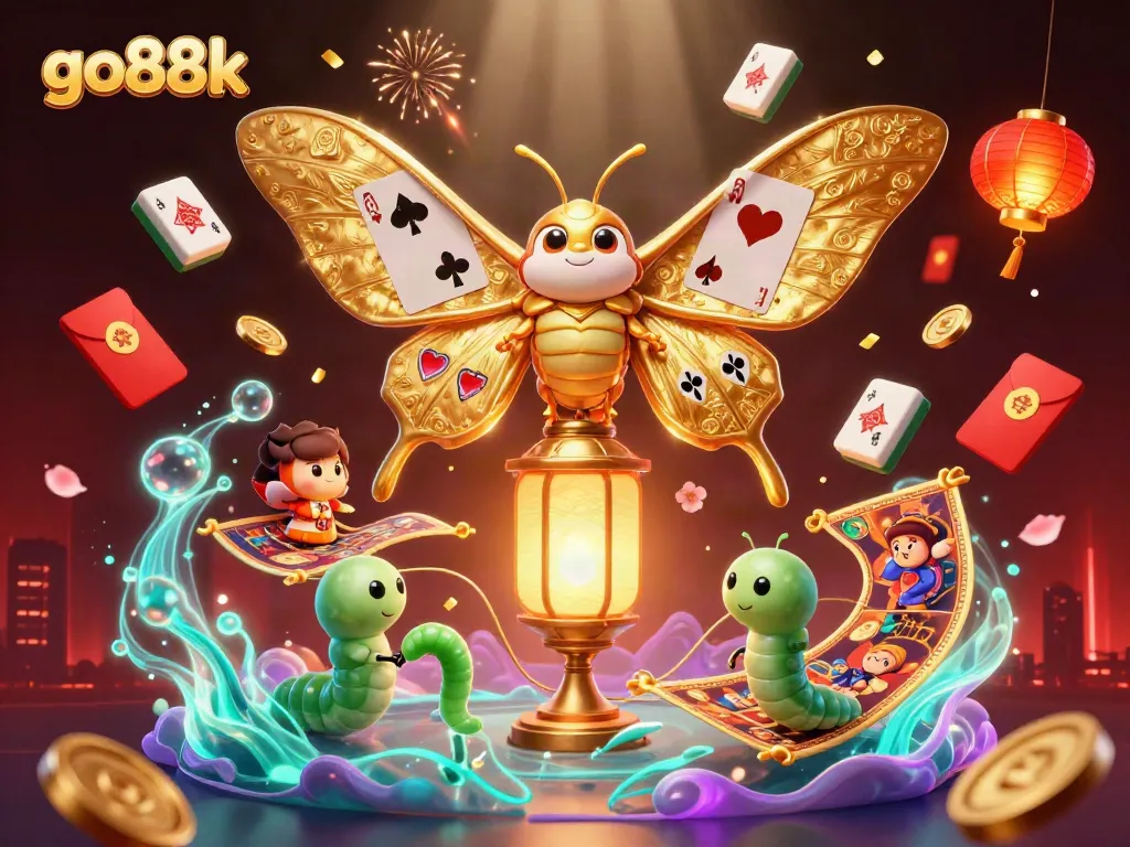 Experience the thrill of go88k with a vibrant casino scene featuring majestic elements and captivating visuals.