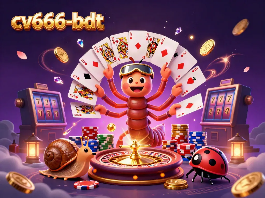 Experience the thrilling action at cv666-bdt with a vibrant casino scene filled with exciting characters and gaming elements.