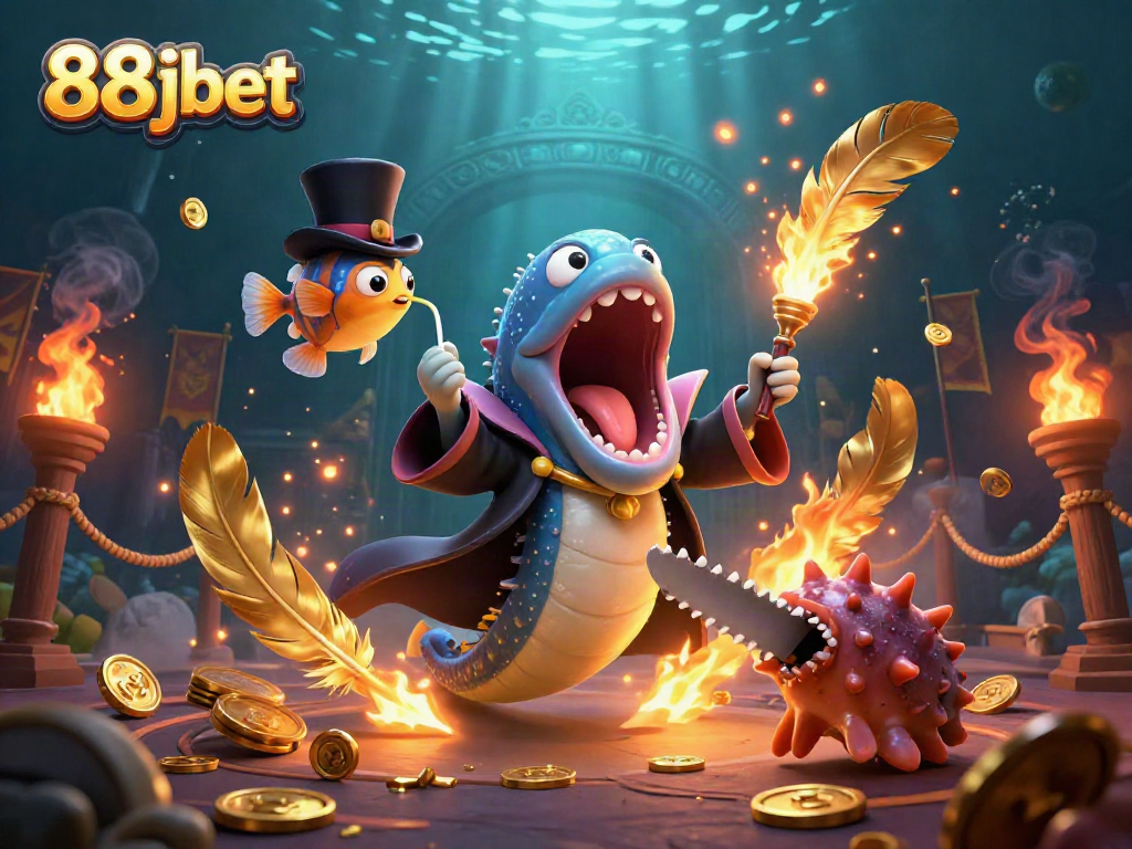 88jbet captivates players with a magical underwater casino scene featuring enchanting characters.