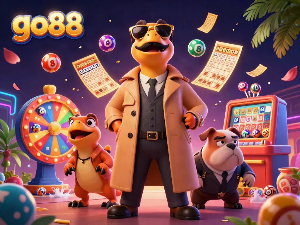 Engage in thrilling casino fun with go88's vibrant raptor scene at a VIP lounge.