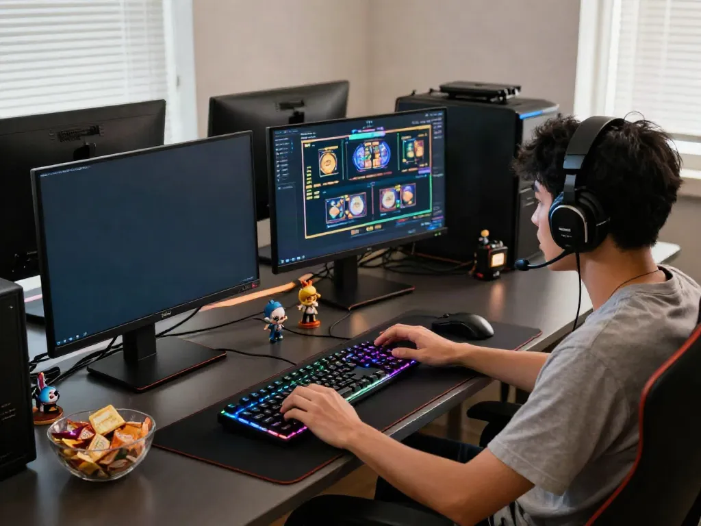 Player engaged in exciting slot88 gaming session with dynamic lighting