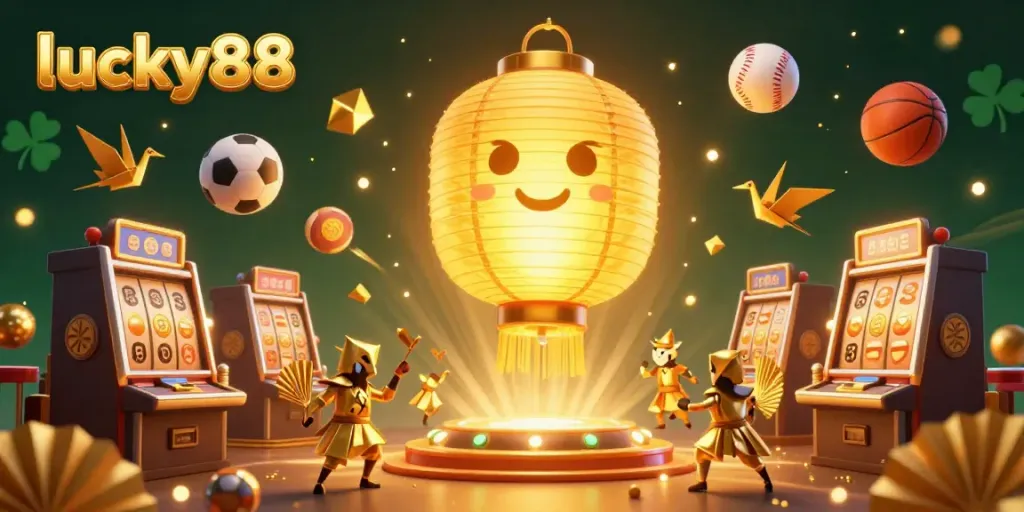 Experience engaging gaming moments with lucky88's vibrant golden spirit and dynamic slot machines.