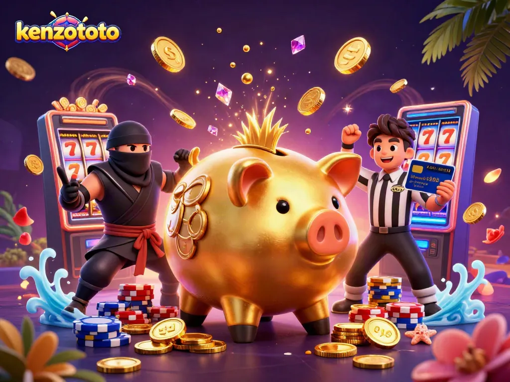 Engage with kenzototo's vibrant casino scene showcasing excitement and dynamic gameplay.