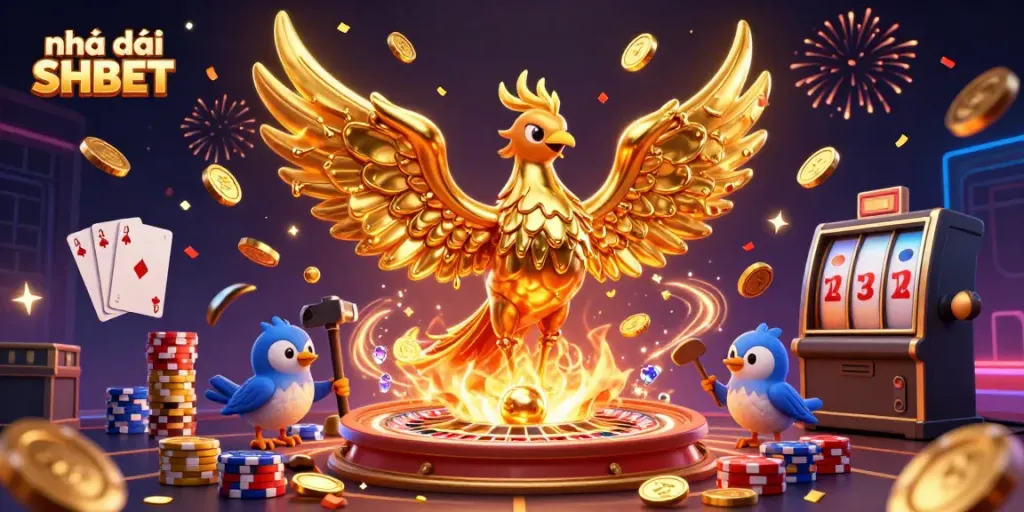 Join the excitement at Nhà cái SHBET with golden phoenix and engaging gaming elements!