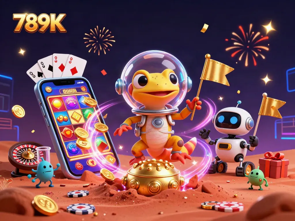 Play slots and win big with 789K at a vivid Martian casino adventure filled with excitement!