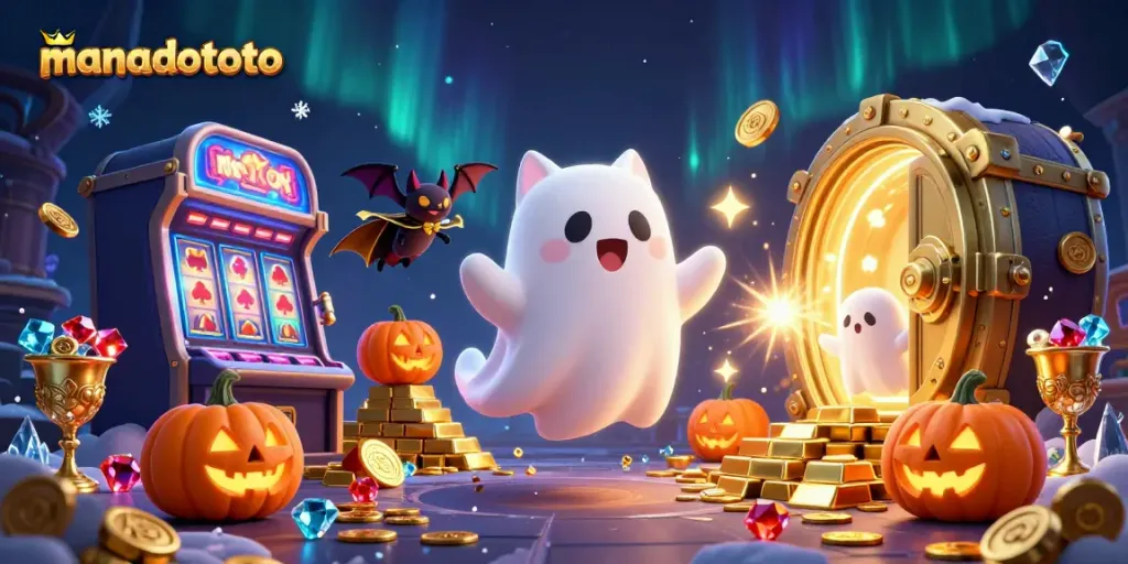 Experience the thrilling adventures at manadototo with playful characters in a haunted casino.