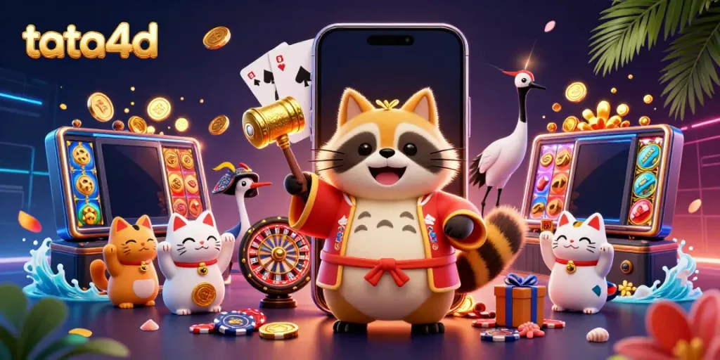 Play slots with tata4d's vibrant characters and dynamic casino elements for a thrilling gaming experience.