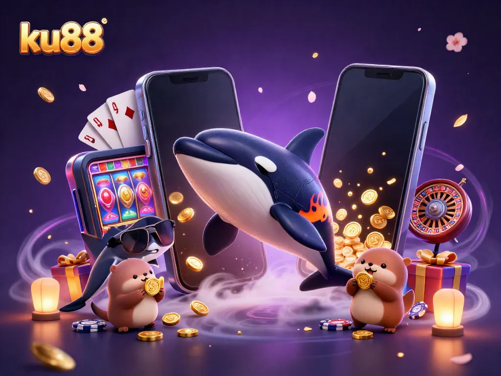 Experience exciting gaming moments at ku88 with vibrant characters and lively gambling elements.