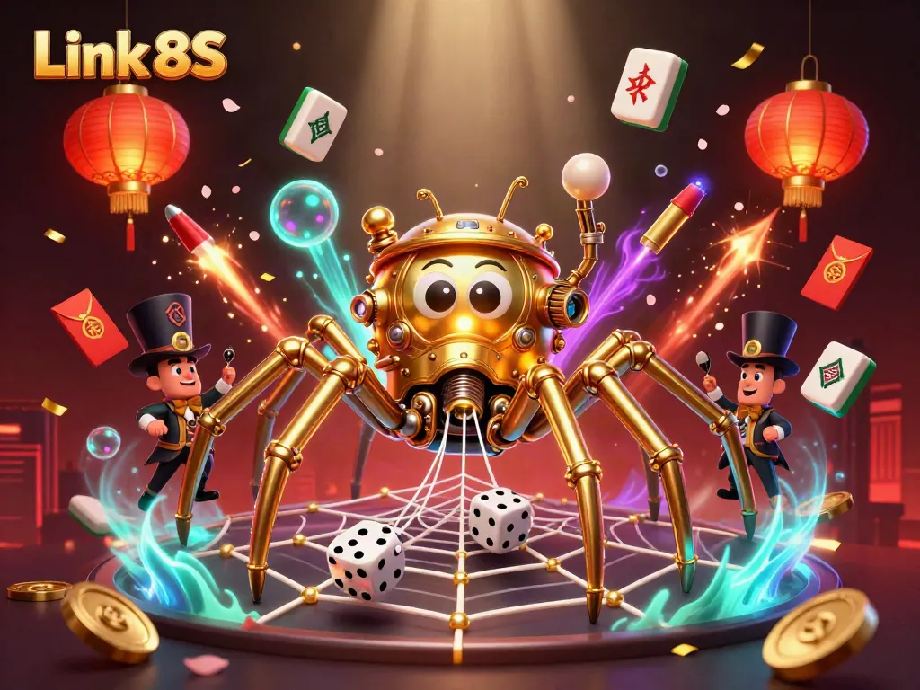 Engage with the stunning Link 8S scene full of vibrant casino elements and rich 3D visuals.