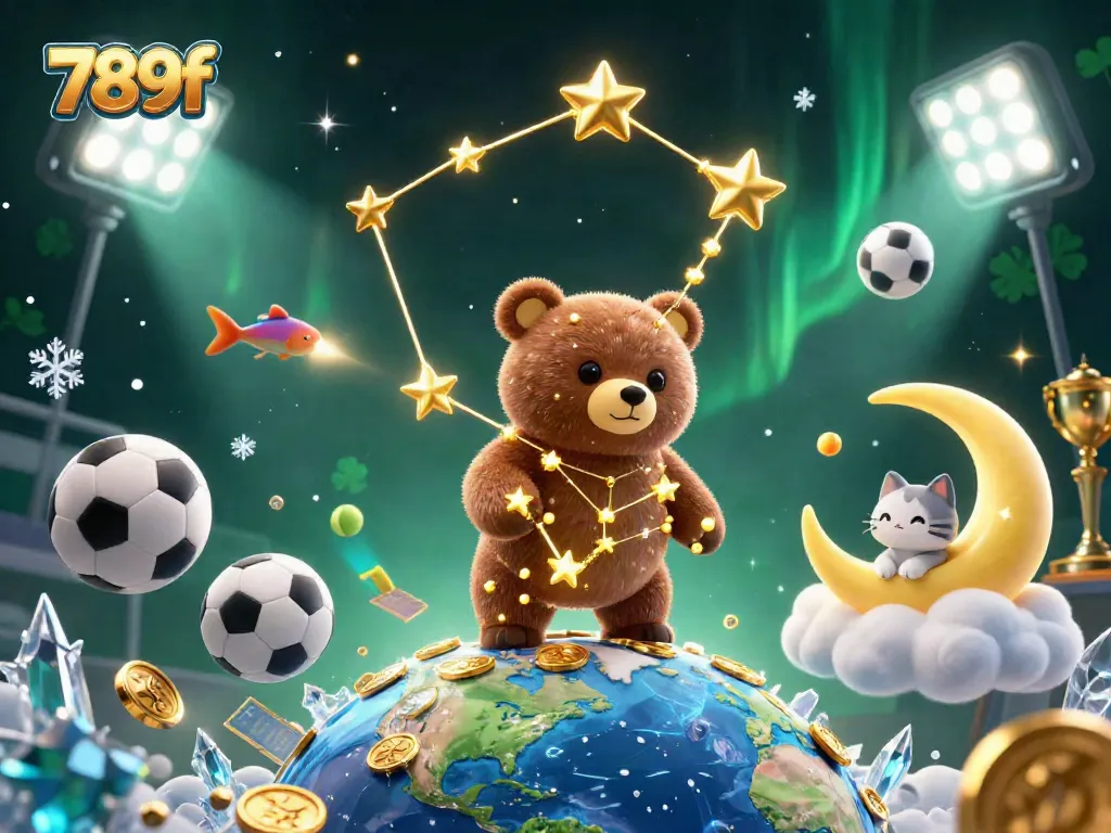 Engage with 789f's thrilling gaming experience shimmering with gold coins and sports elements.