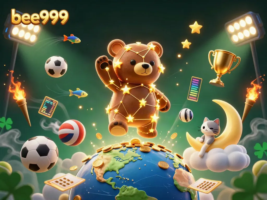 Experience the excitement of bee999 as the constellation bear brings luck and winnings.
