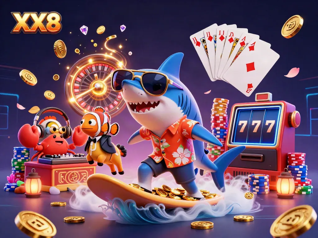 Experience the thrilling XX8 casino adventure with vibrant characters and dynamic game elements.