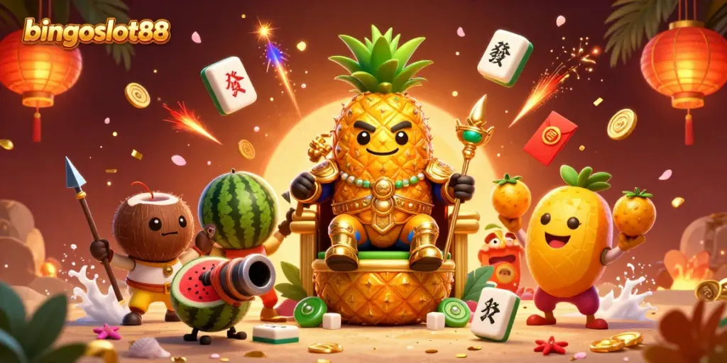 Rasakan keseruan bermain bingoslot88 dengan raja nanas emas dan elemen seru kasino
