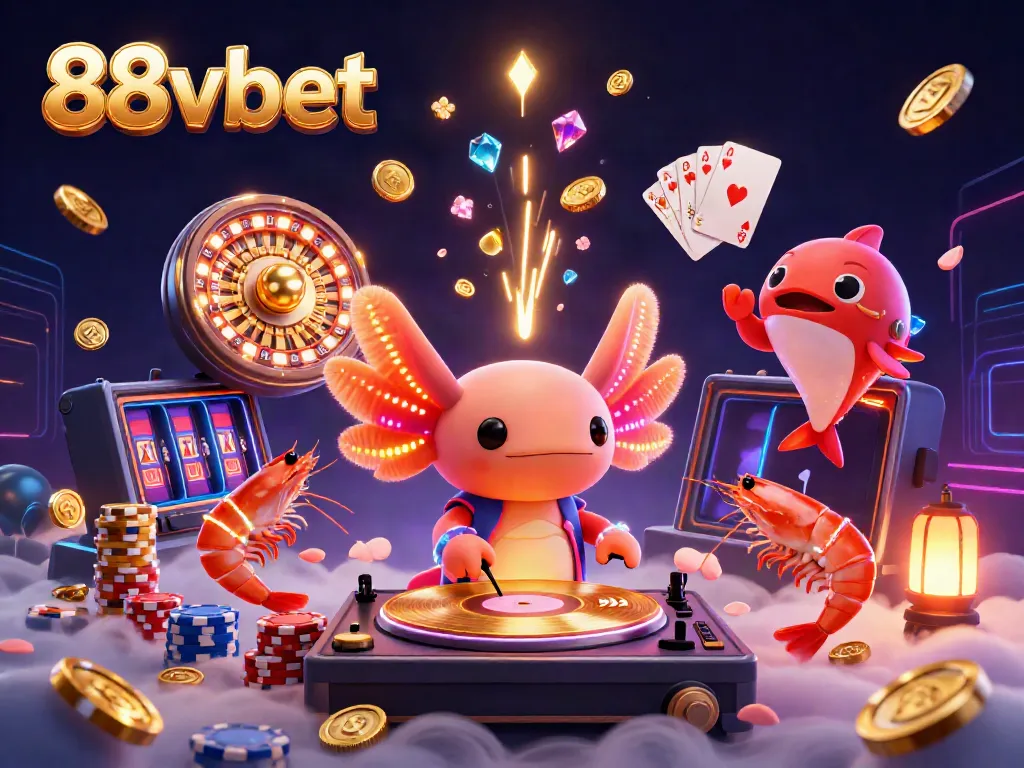 Experience fun and excitement with 88vbet's casino games in this vibrant fantasy scene full of action.