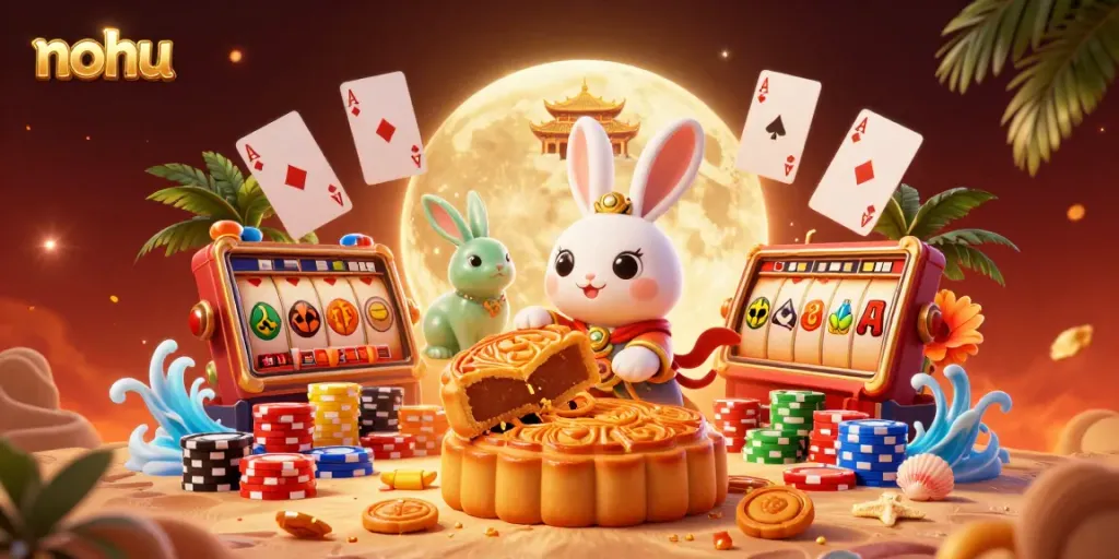 Players enjoy exciting nohu slot games with jackpot rewards from a vibrant casino scene.