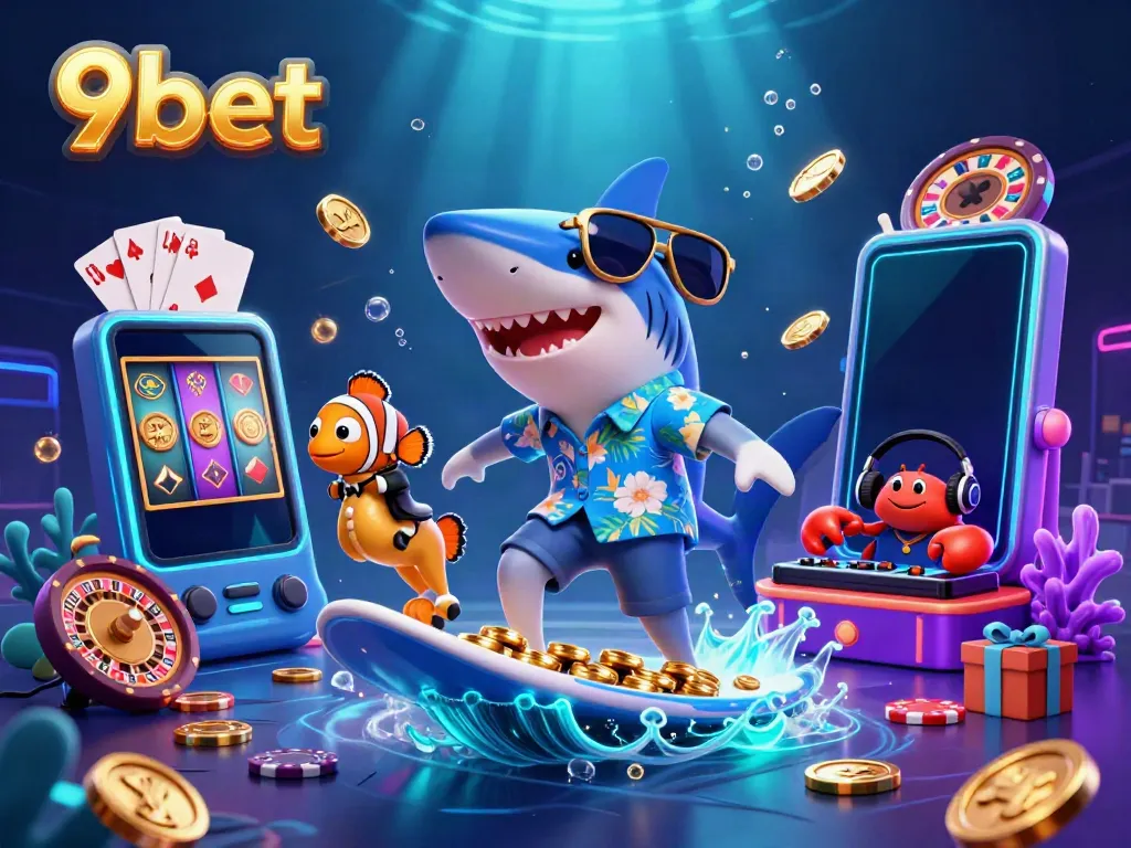 Experience big wins with 9bet's exciting underwater casino-themed adventure.