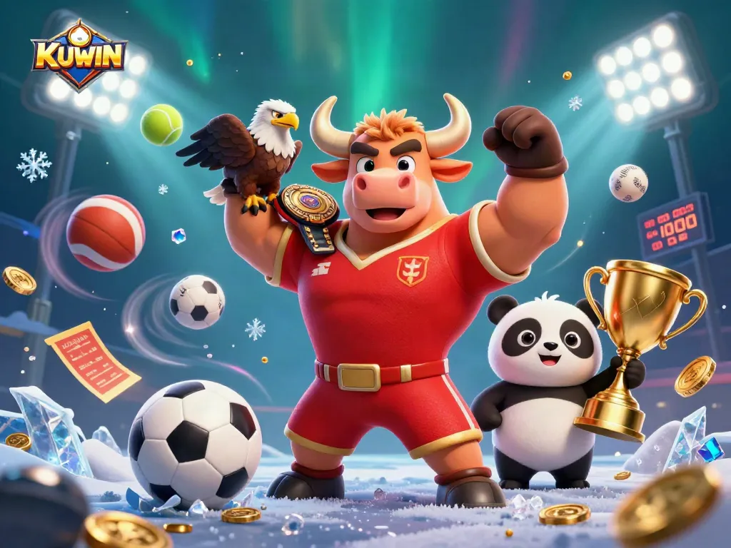 KUWIN brings excitement to the casino with this lively scene featuring characters and rich gaming elements.